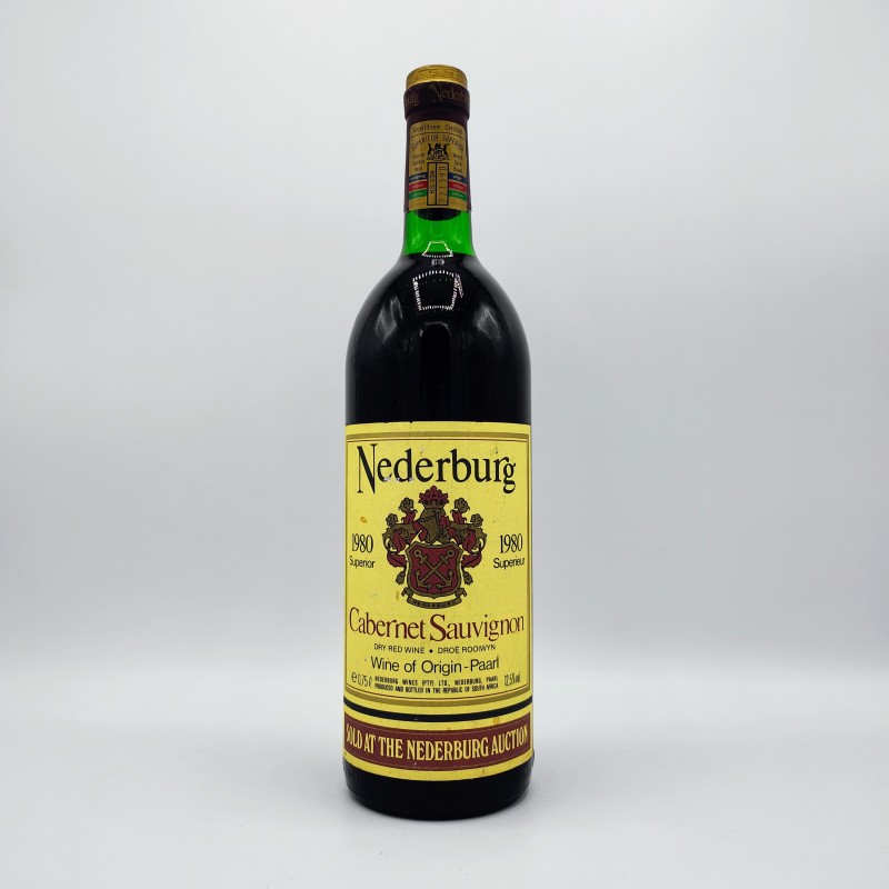 Nederburg 1980 - Afrique du Sud - Coastal Region - Cabernet Sauvignon - 75cl. Nederburg 1980 - Afrique du Sud - Coastal Region - Cabernet Sauvignon - 75cl.