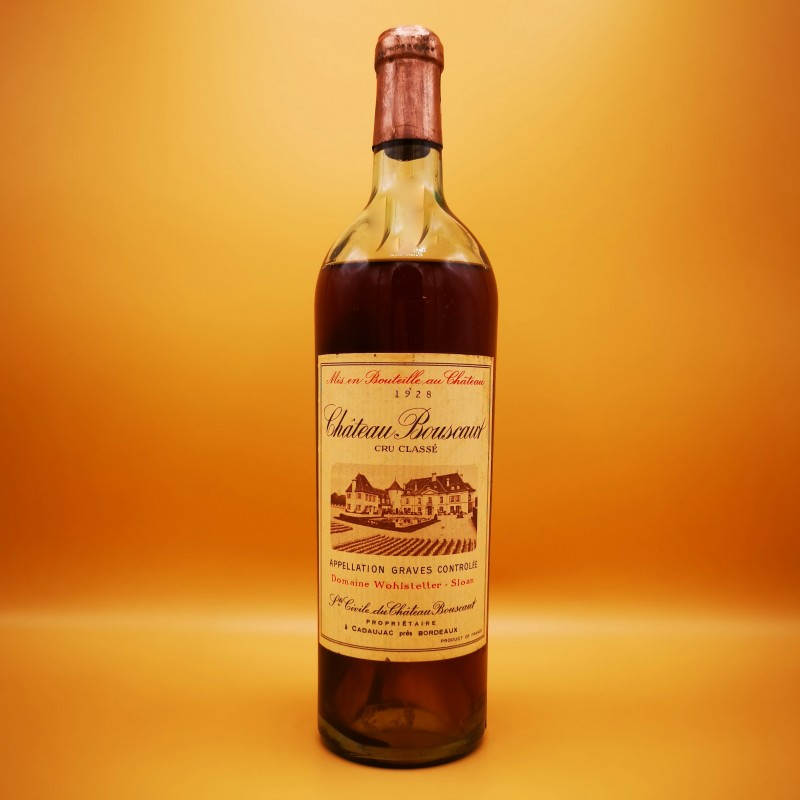 Château Bouscaut blanc 1928 - Bordeaux blanc - Pessac-léognan - 75cl.