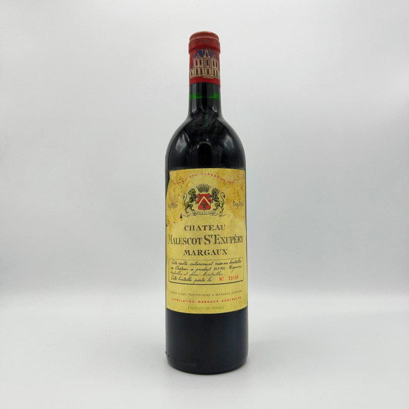 1986 Château Malescot Saint-Exupéry - Margaux 3ème Grand Cru Classé - Bordeaux - 75cl. 1986 Château Malescot Saint-Exupéry - Margaux 3ème Grand Cru Classé - Bordeaux - 75cl.